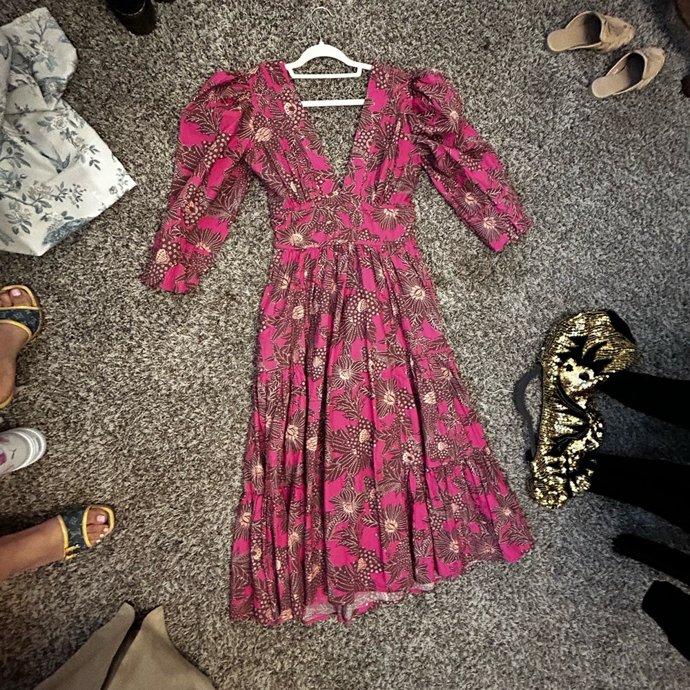 Floral Pink Dress house of Harlow